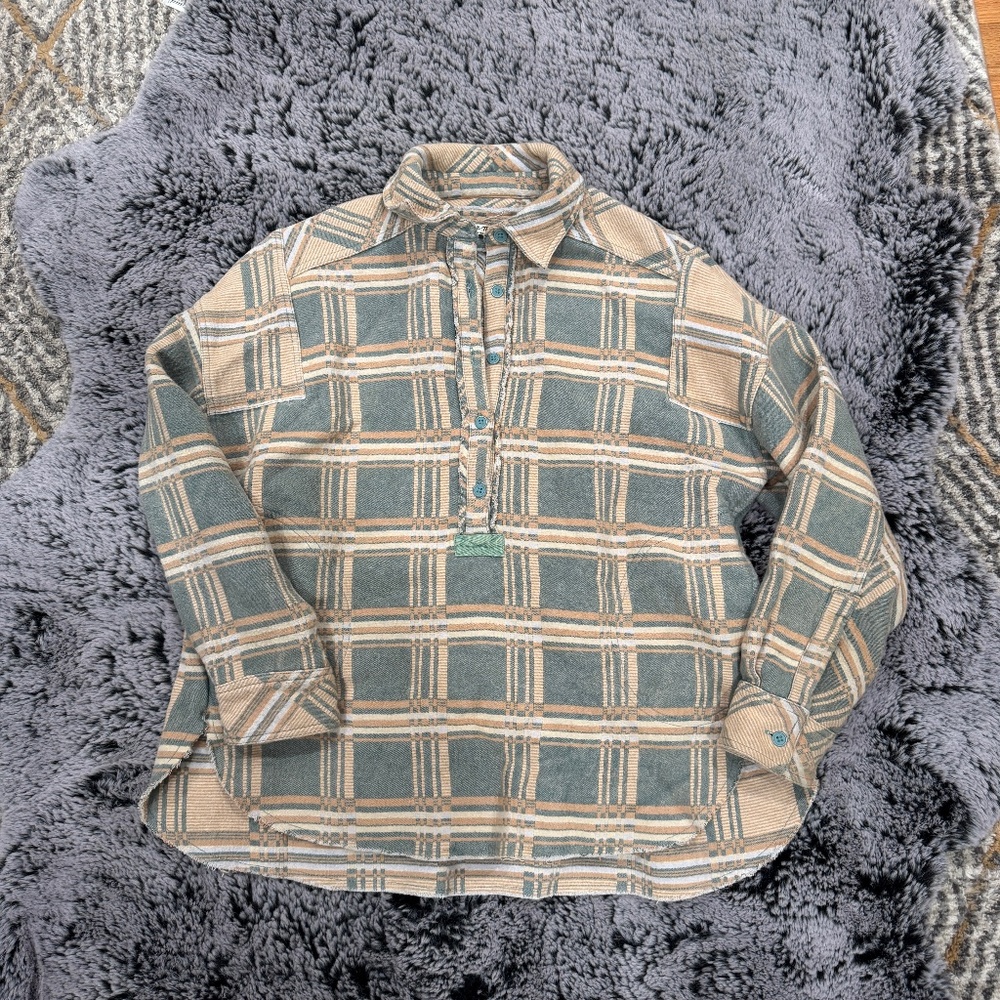 Free People | Oversized Plaid Pullover, XS